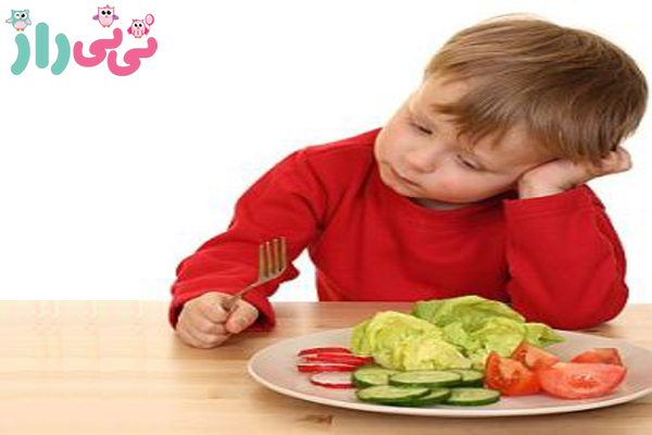 مصرف سبزیجات توسط خردسالان